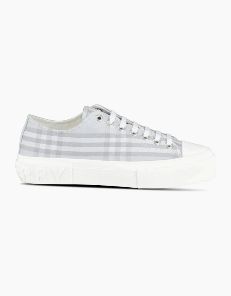 Burberry 'Jack Low' Check Trainers Grey