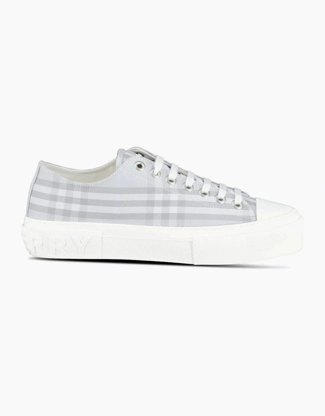Burberry 'Jack Low' Check Trainers Grey