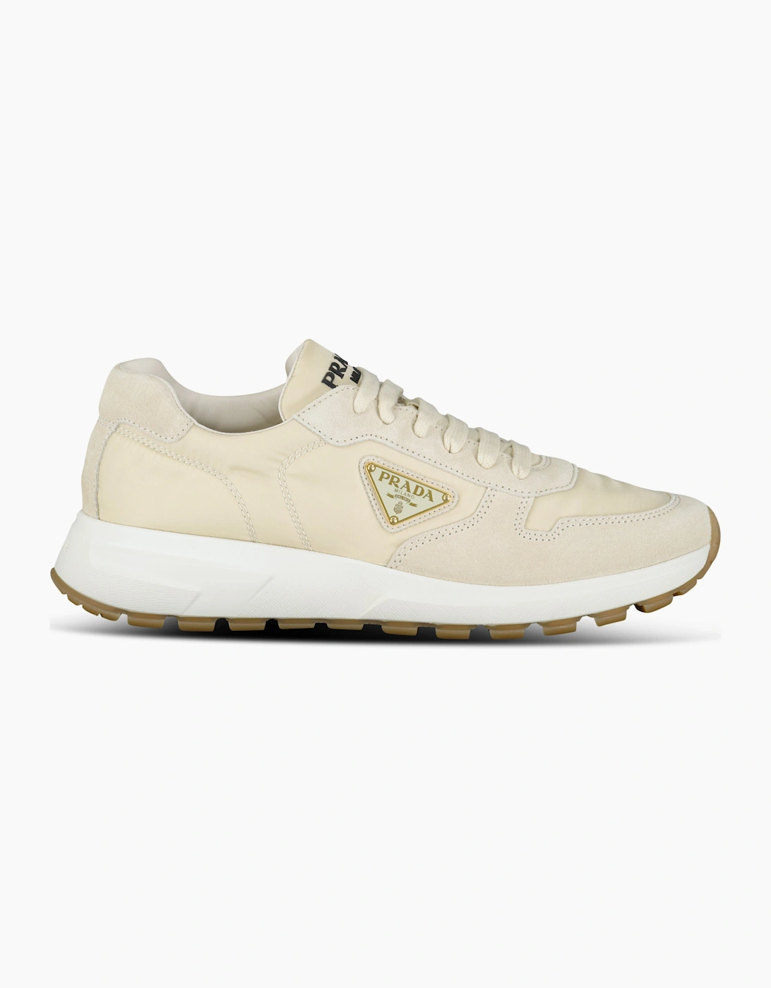 Prada Prax 2.0 Re-Nylon & Suede Sneakers Beige, 5 of 4