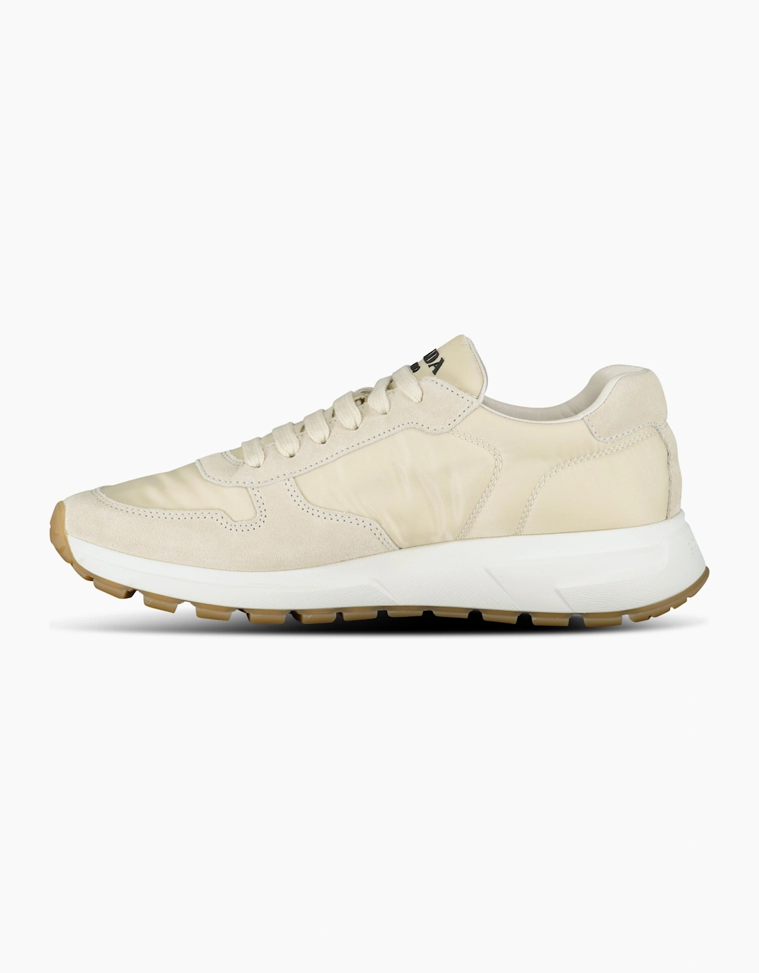 Prada Prax 2.0 Re-Nylon & Suede Sneakers Beige
