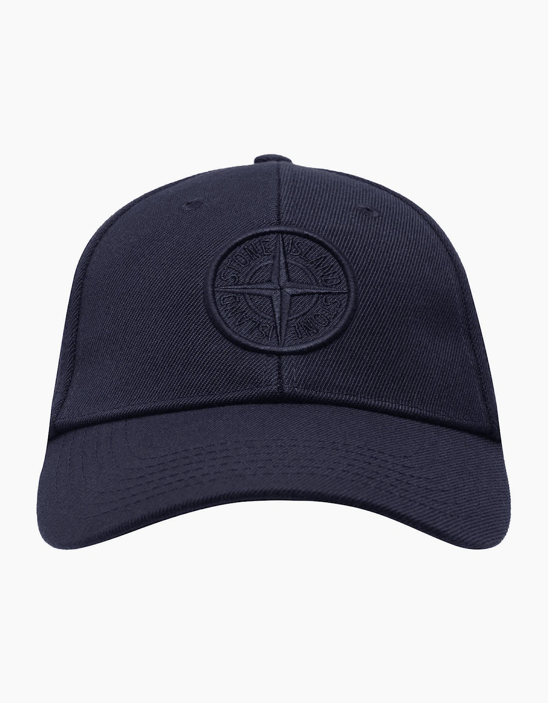 Stone Island Logo Cotton Hat Navy