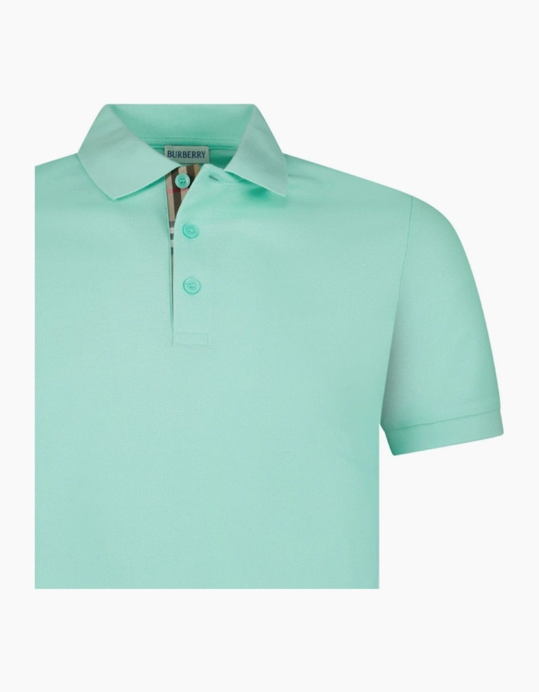 Burberry 'Hartford' Check Polo Mint