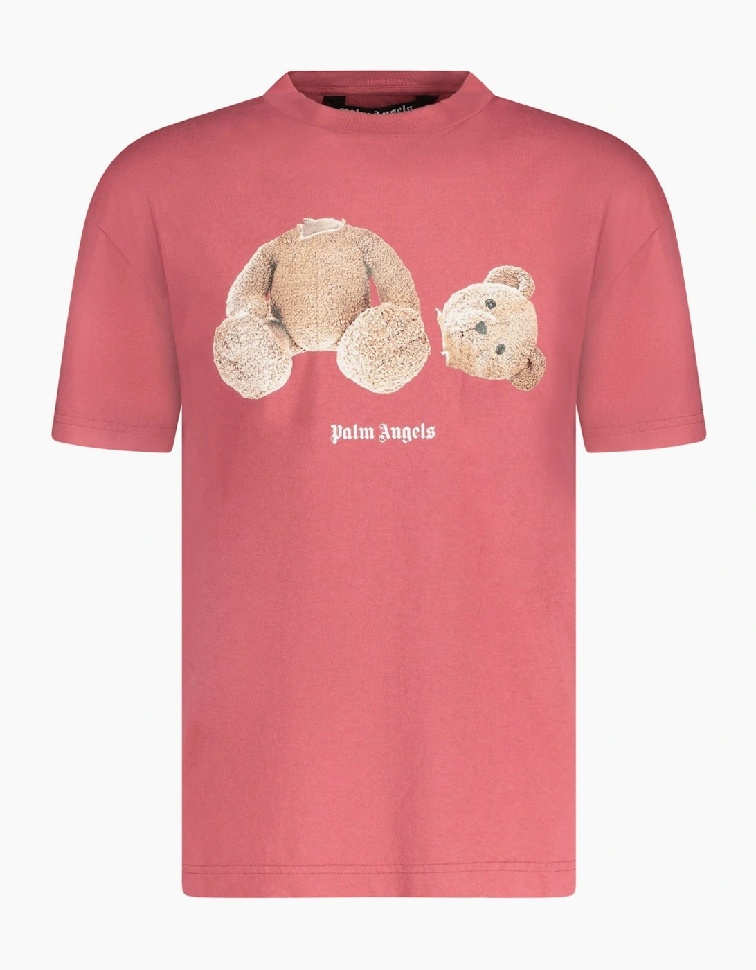 Palm Angels Bear Print T-Shirt Maroon