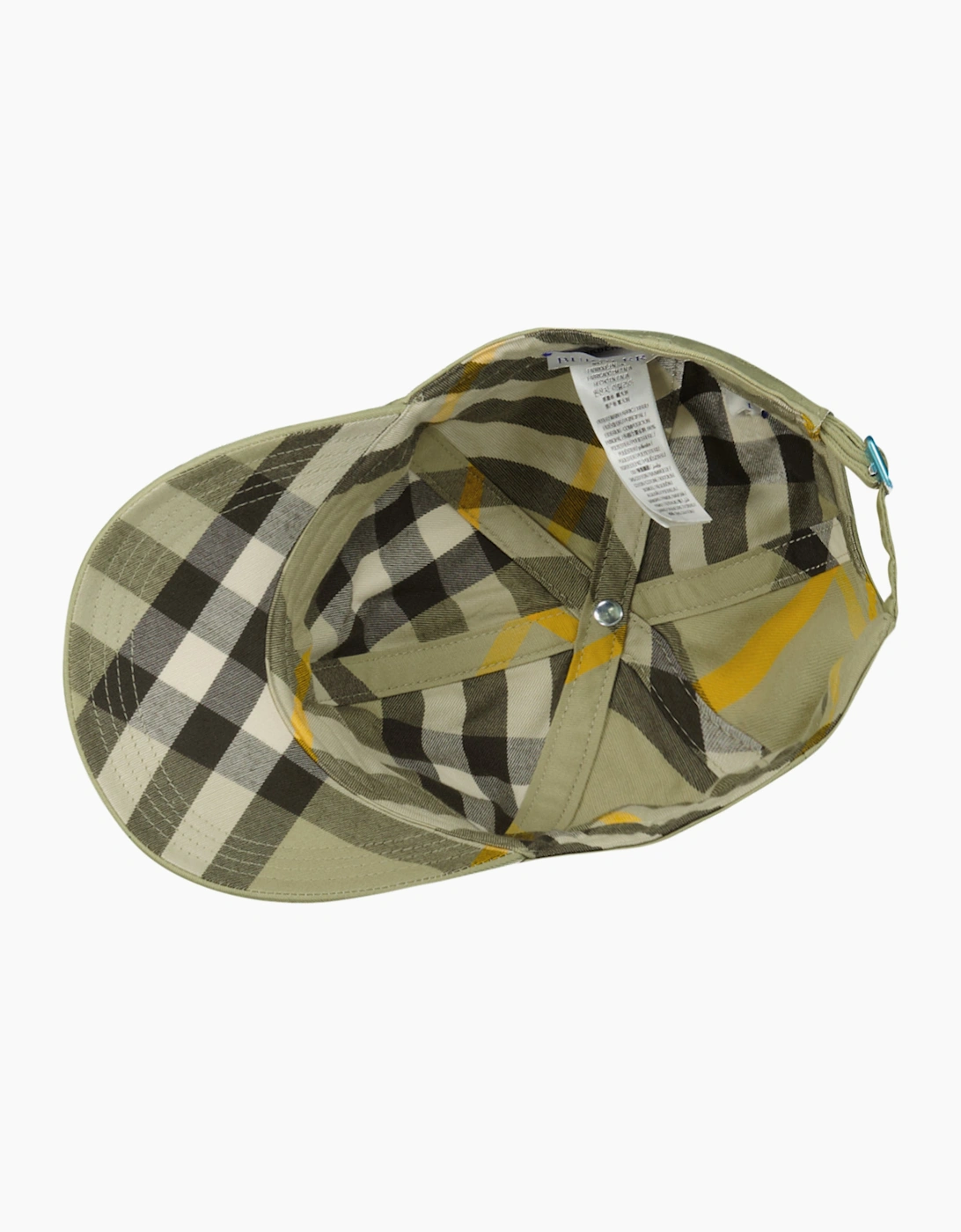 Burberry Hunter Check Lined Baseball Cap