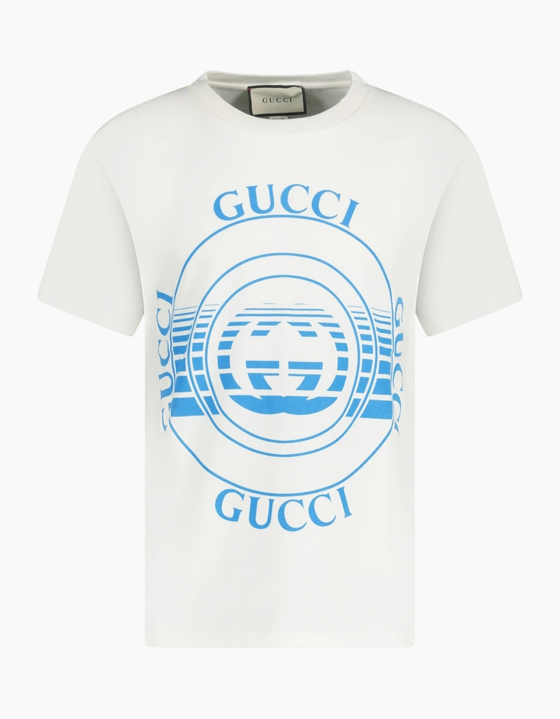 Gucci Oversized Print Logo T-Shirt White