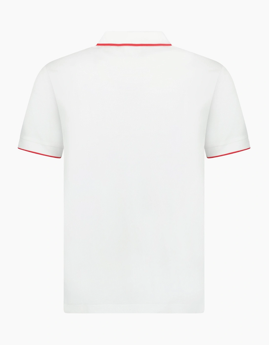 Burberry 'Hartford' Check Zip Polo White