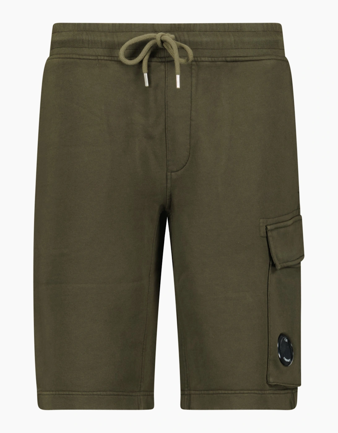 CP Company Diagonal Fleece Lens Shorts Khaki, 3 of 2