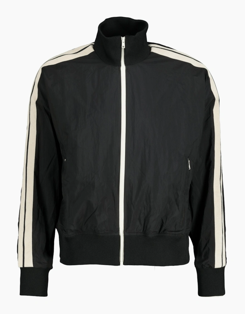 Palm Angels Curved Logo Track Jacket Black