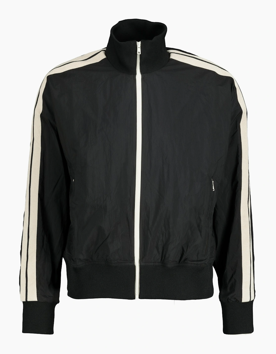 Palm Angels Curved Logo Track Jacket Black