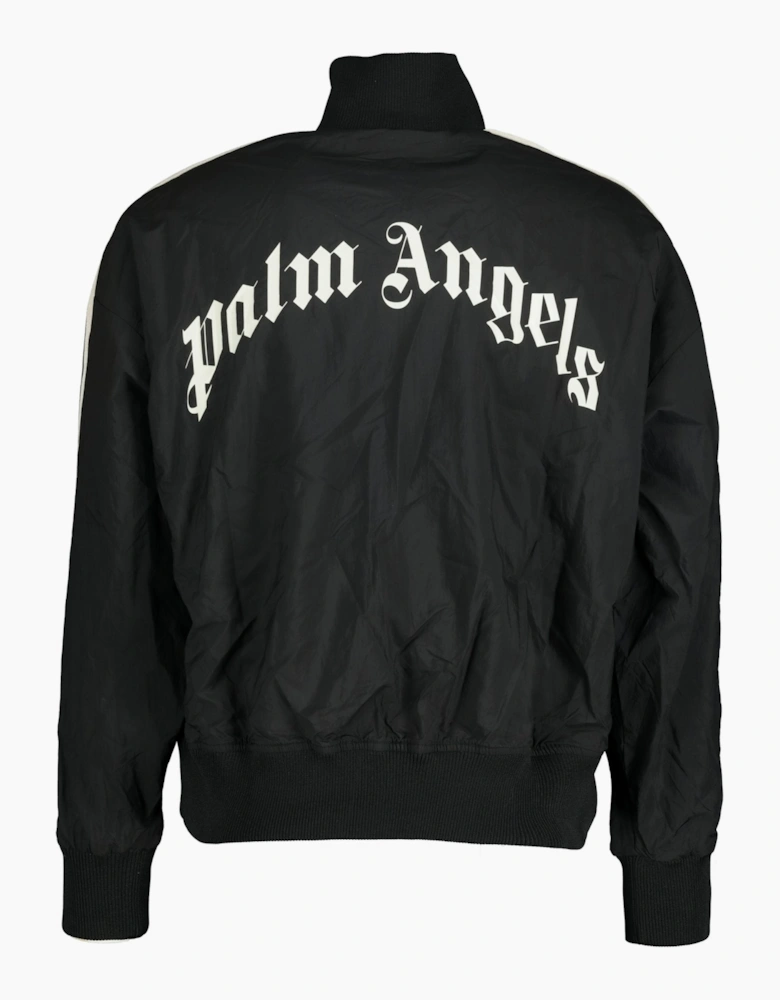 Palm Angels Curved Logo Track Jacket Black