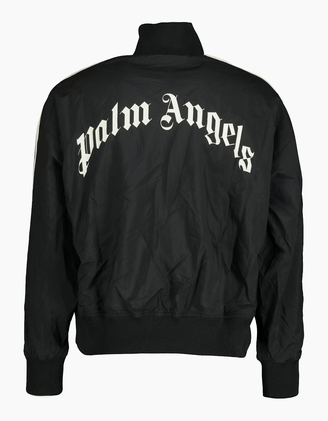 Palm Angels Curved Logo Track Jacket Black