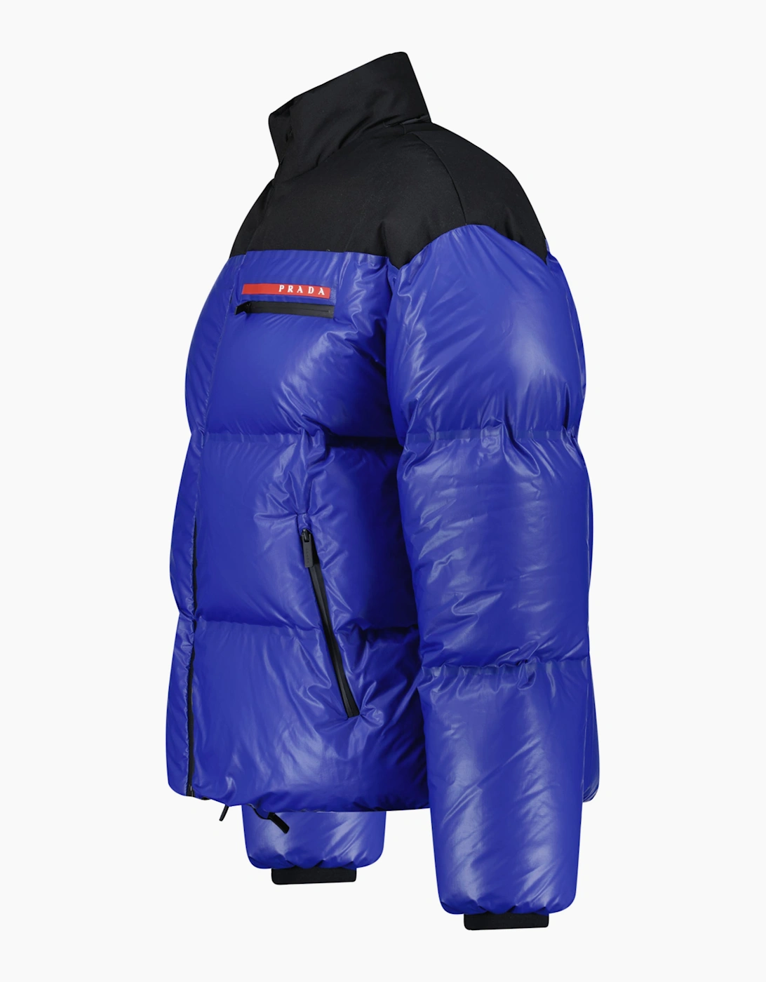 Prada Linea Rossa Re-Nylon Puffer Jacket Blue