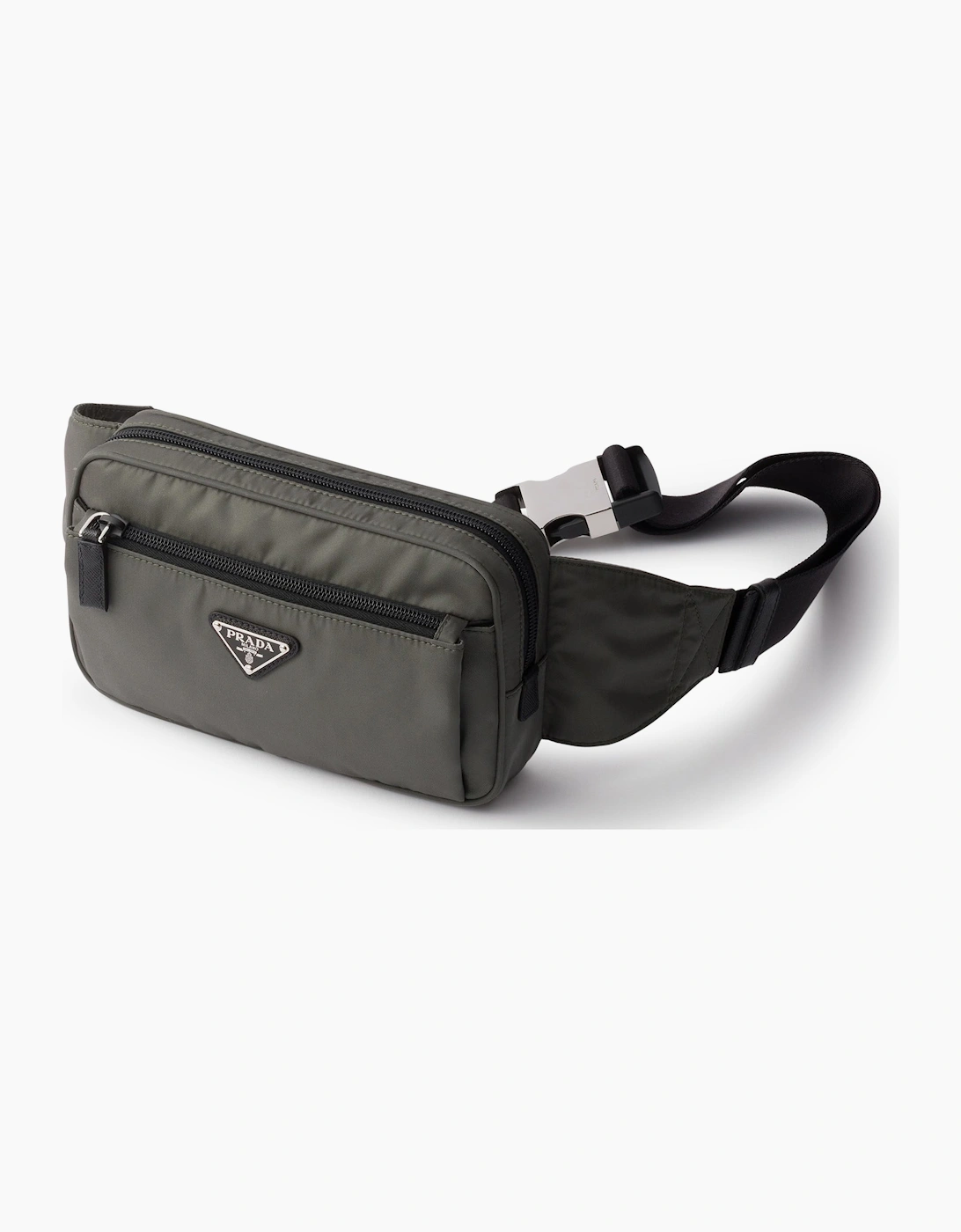 Prada Re-Nylon & Saffiano Leather Belt Bag Forest Green