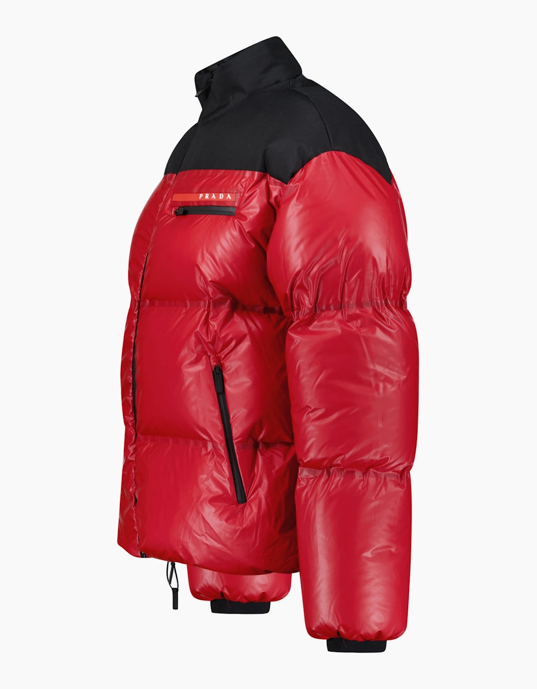 Prada Linea Rossa Re-Nylon Puffer Jacket Red