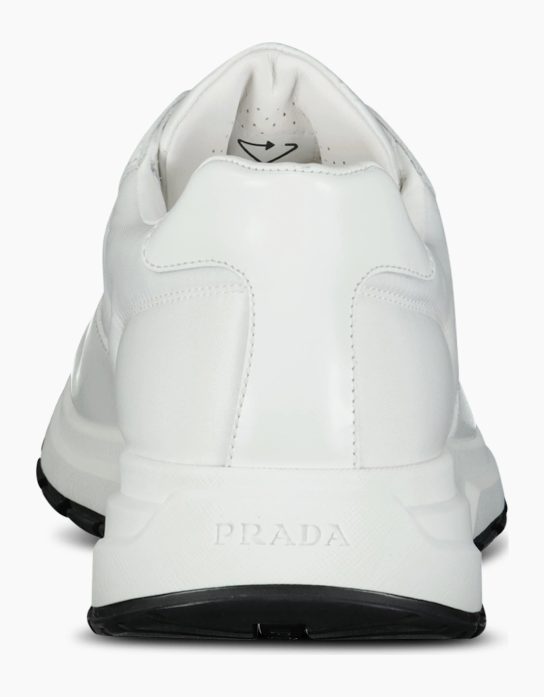 Prada Prax 01 Re-Nylon Leather Sneakers White