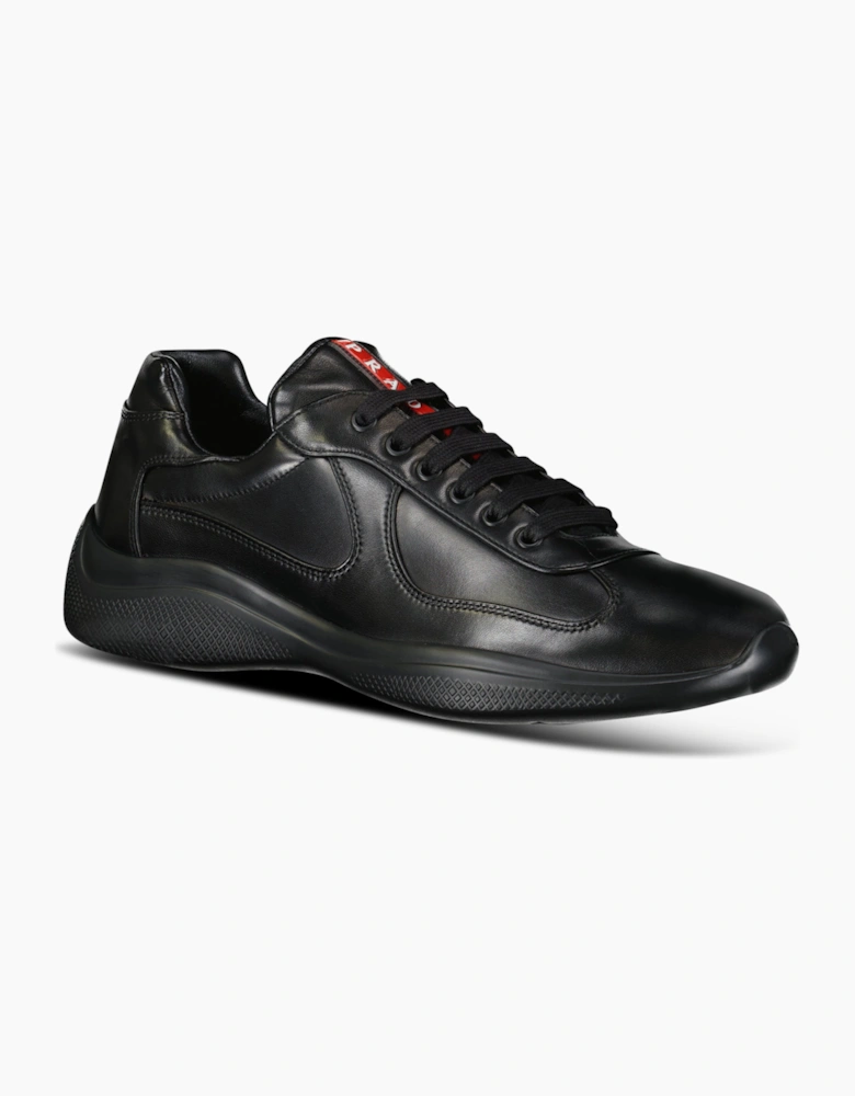 Prada Americas Cup Sneakers All Leather Black