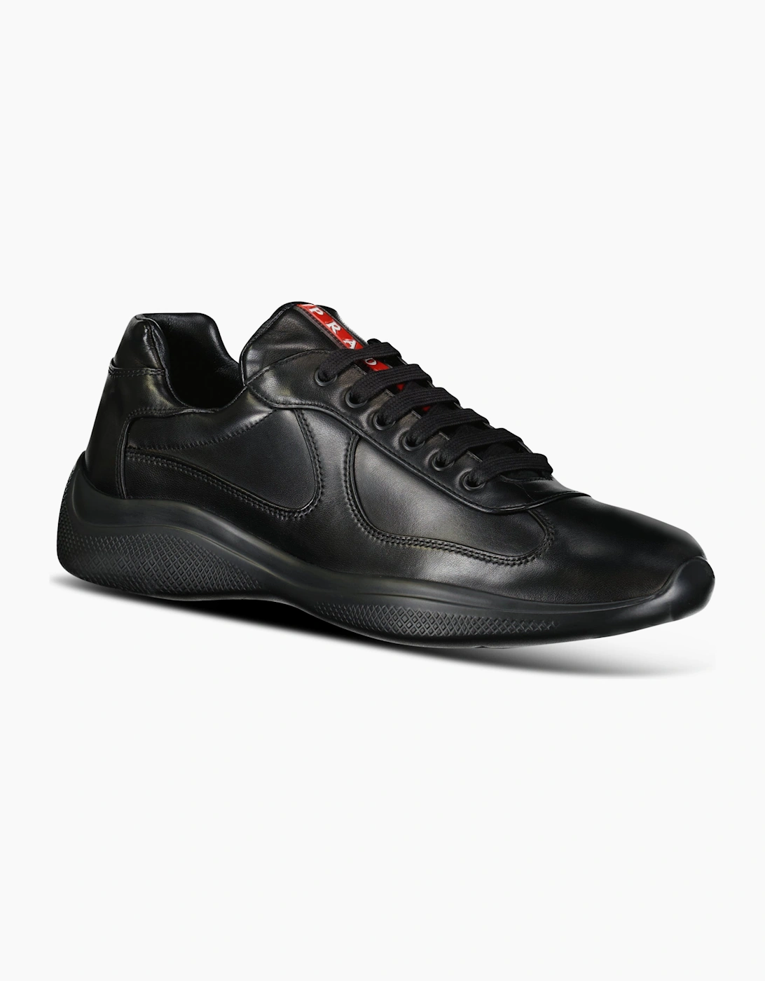 Prada Americas Cup Sneakers All Leather Black