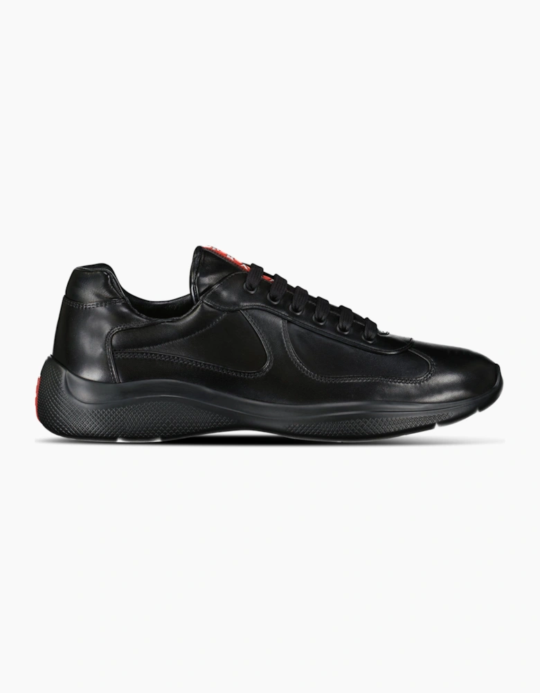 Prada Americas Cup Sneakers All Leather Black
