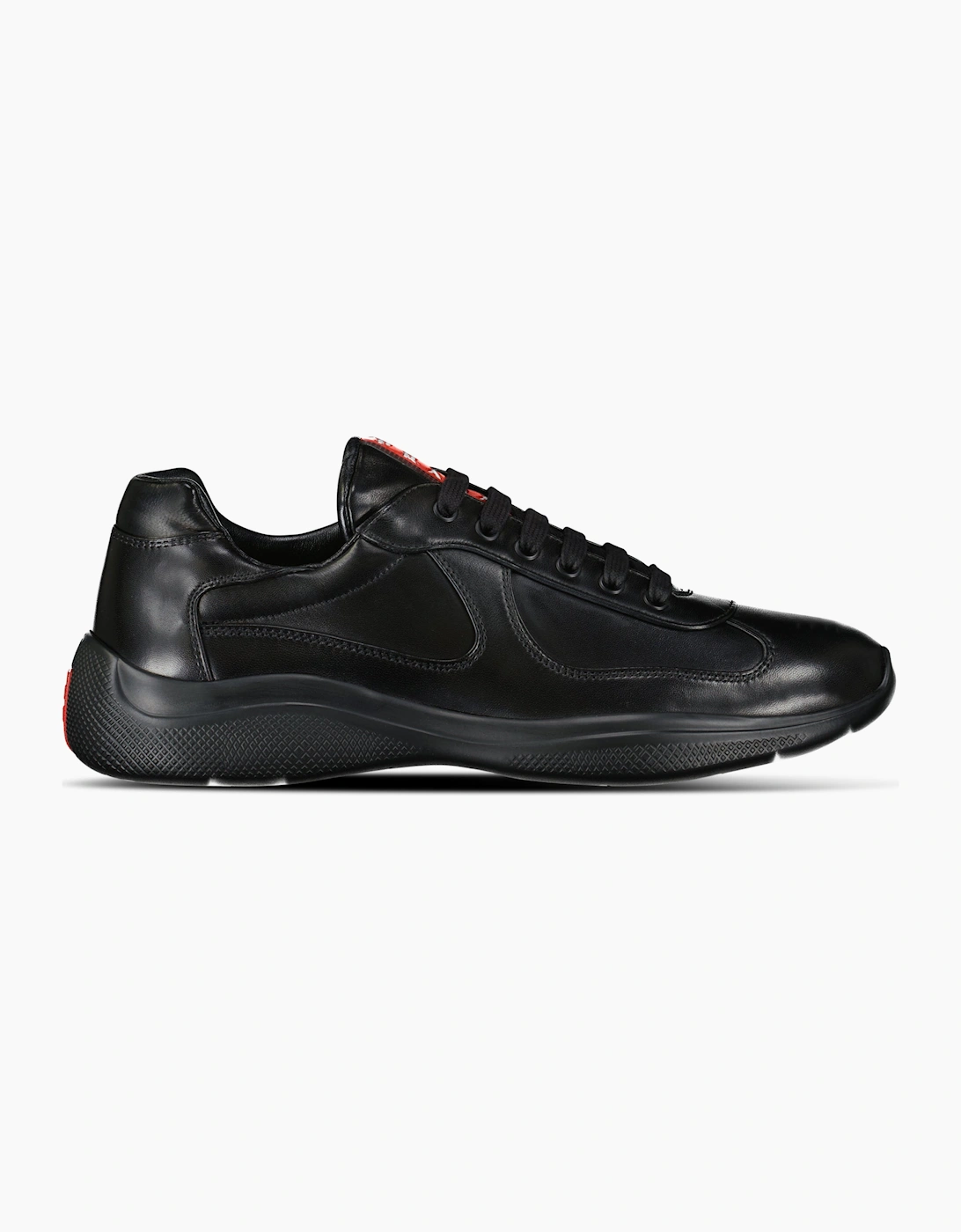 Prada Americas Cup Sneakers All Leather Black, 5 of 4