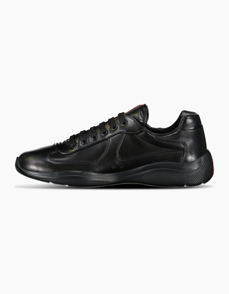 Prada Americas Cup Sneakers All Leather Black