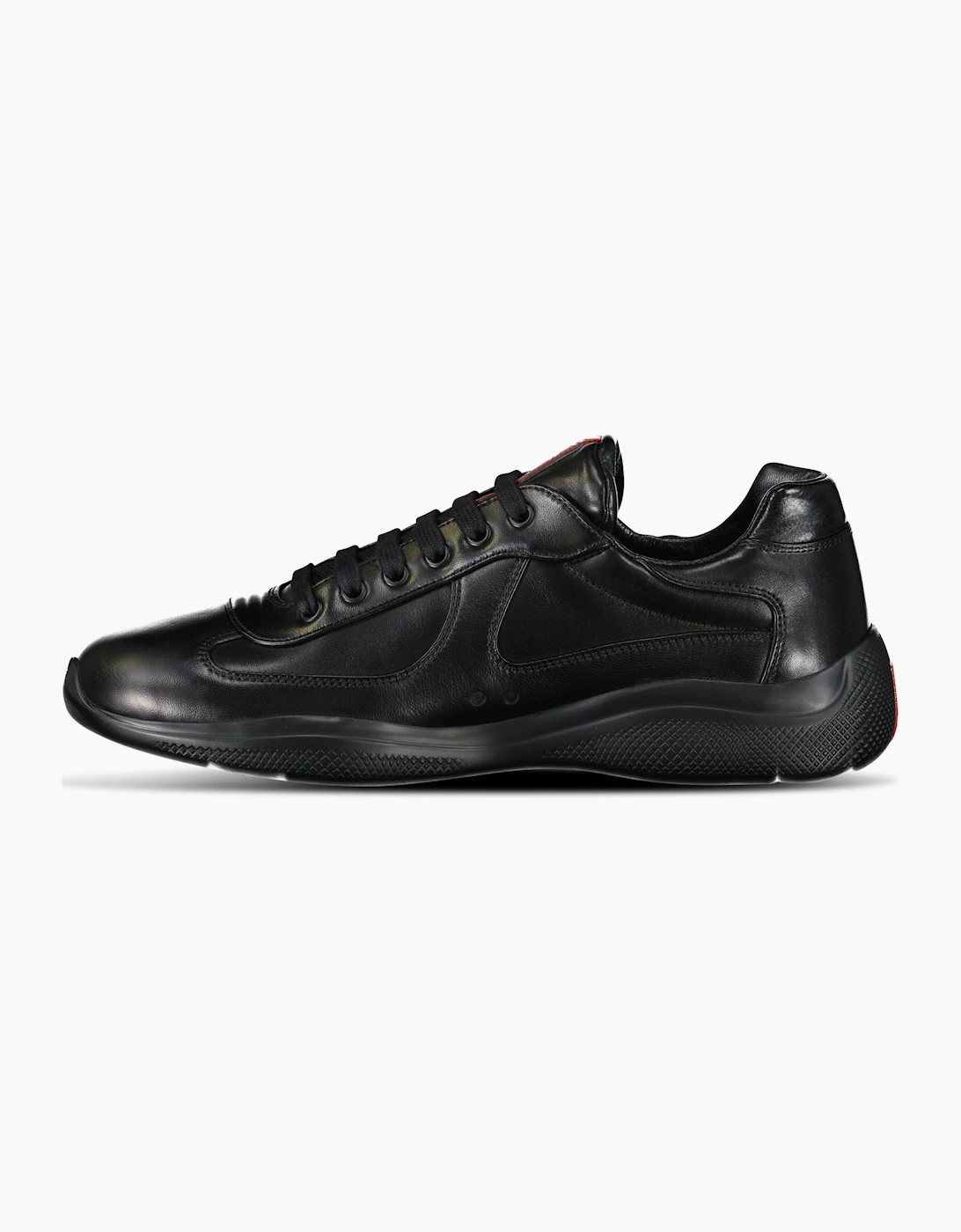 Prada Americas Cup Sneakers All Leather Black