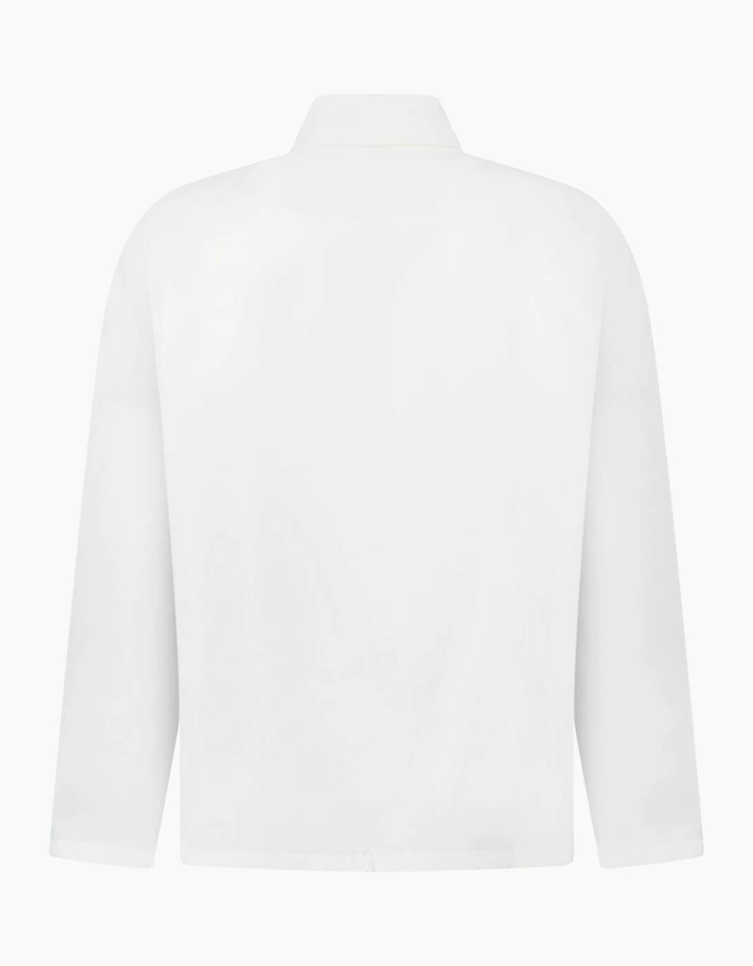 Prada Logo Applique Overshirt Jacket White