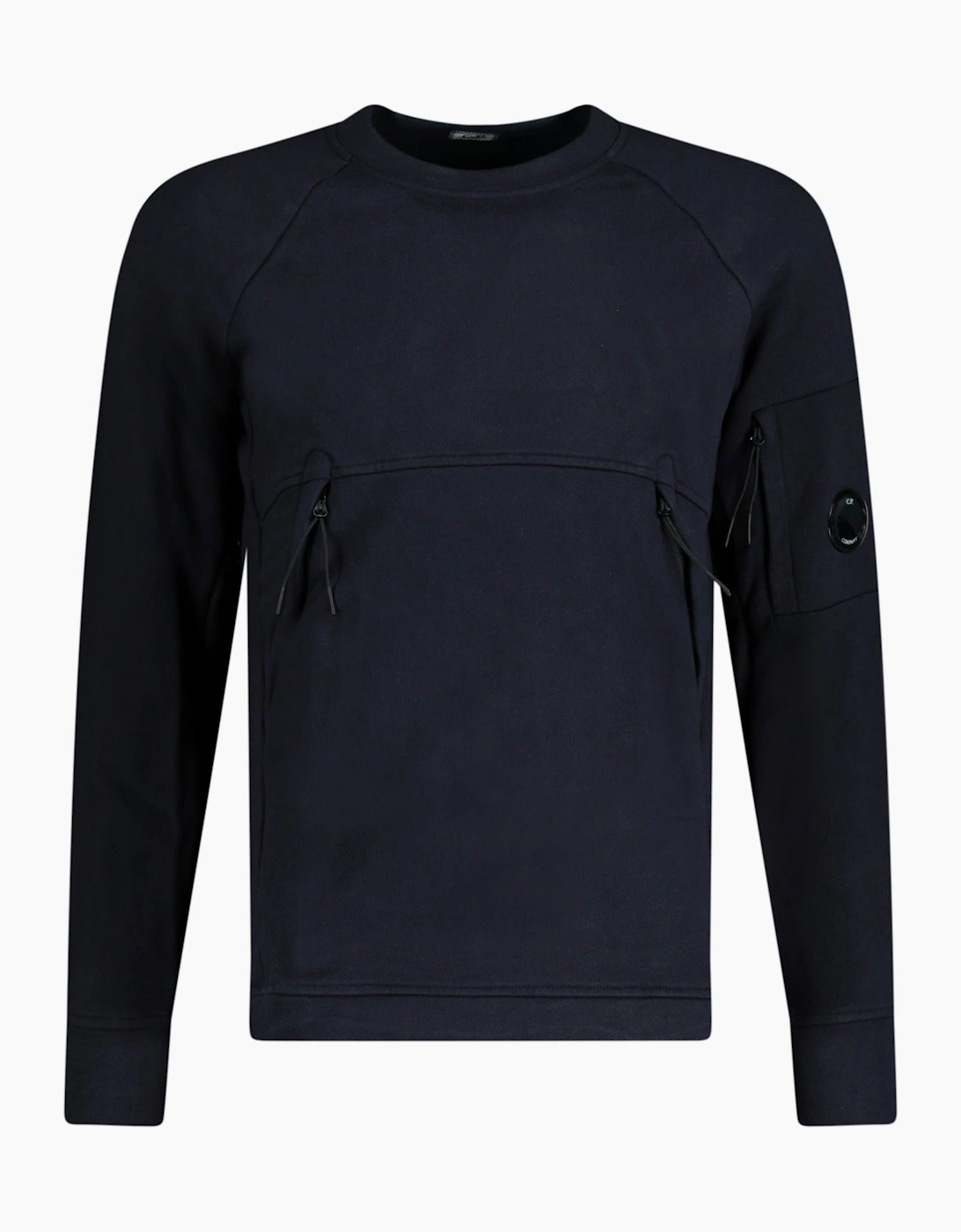 CP Company Arm Lens Zip Sweatshirt Navy, 3 of 2