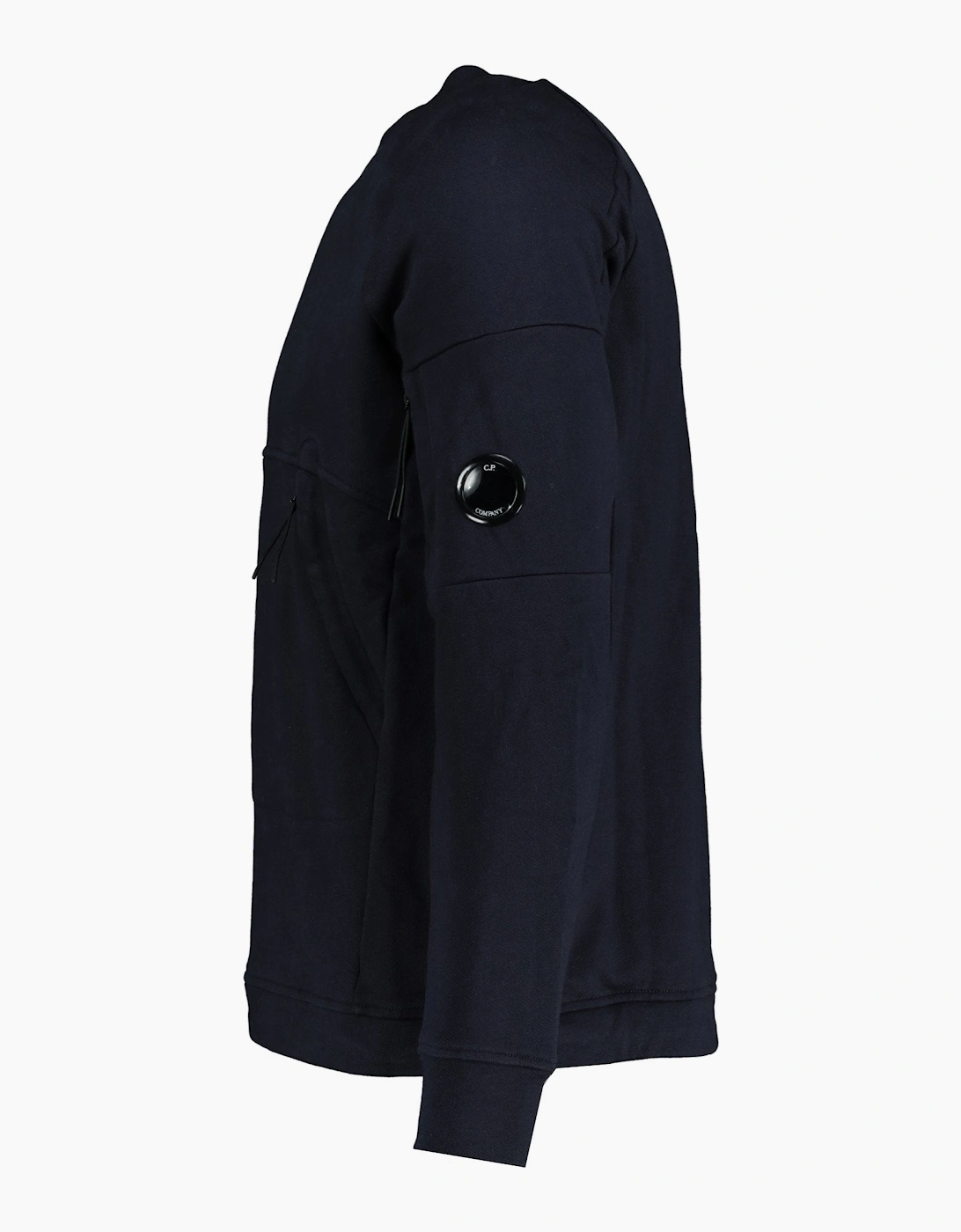 CP Company Arm Lens Zip Sweatshirt Navy