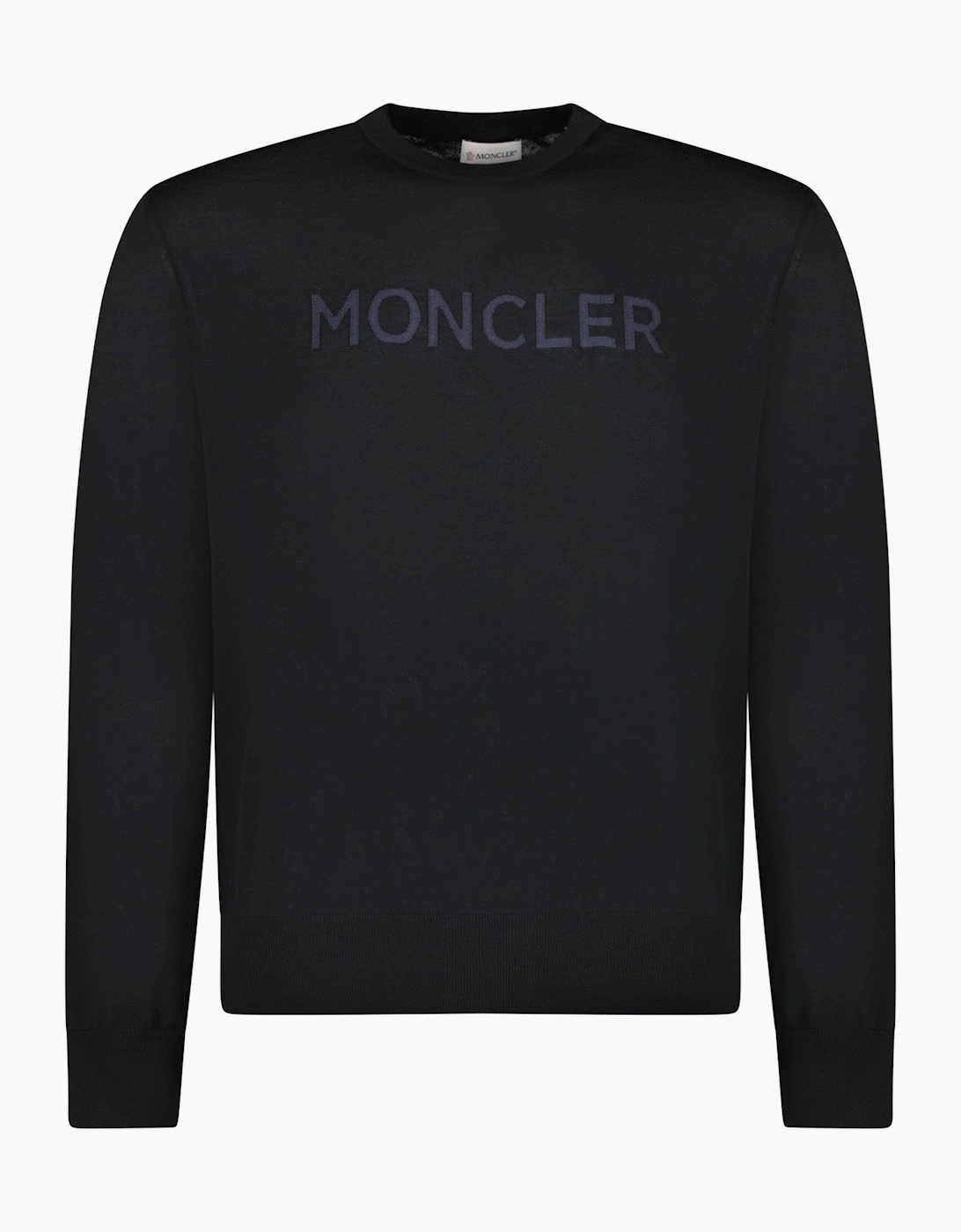 Moncler Logo Wool Jumper Black, 3 of 2