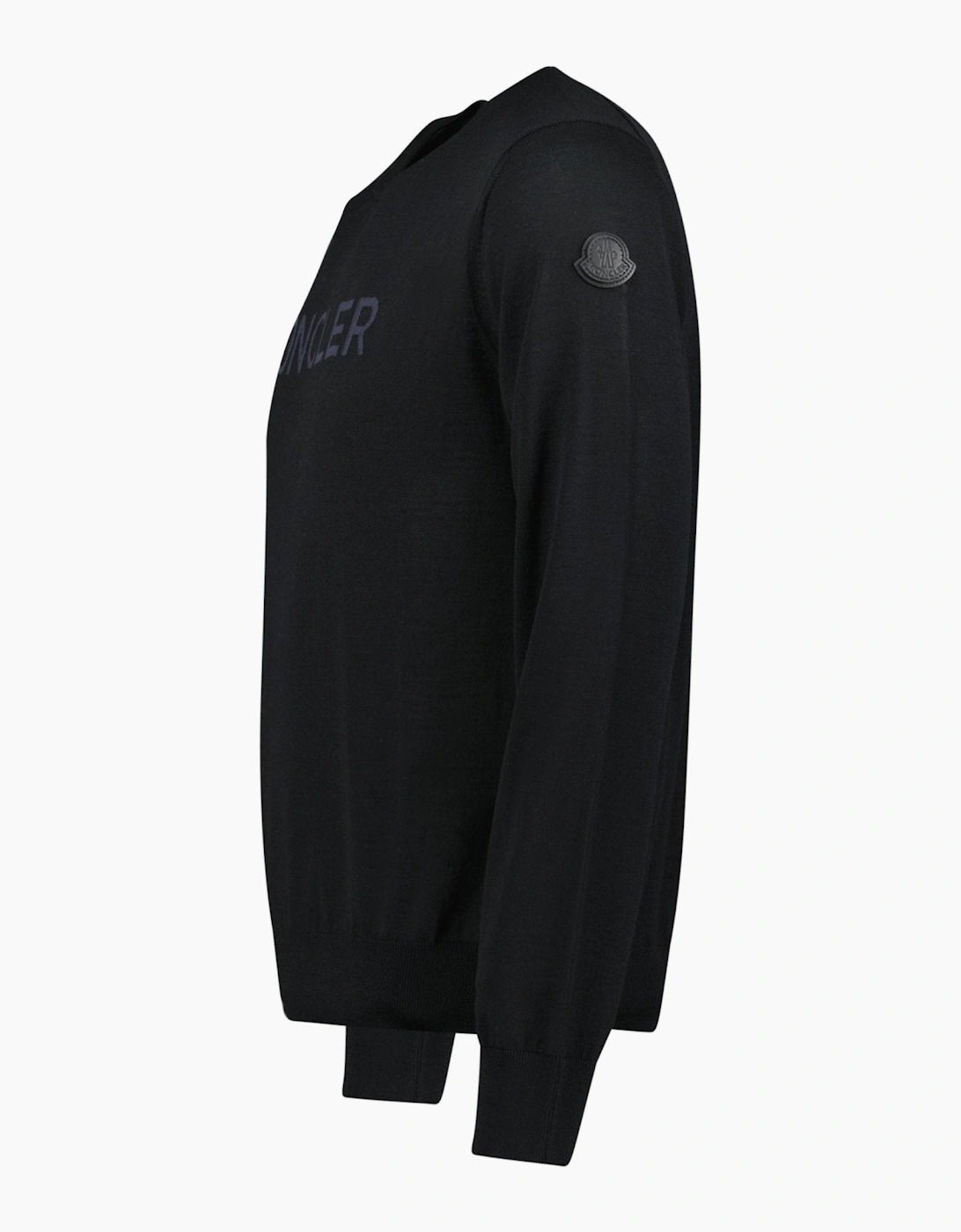 Moncler Logo Wool Jumper Black