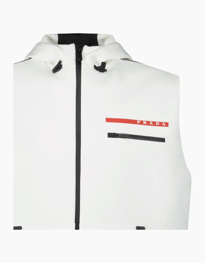 Prada Linea Rossa Technical Gilet White
