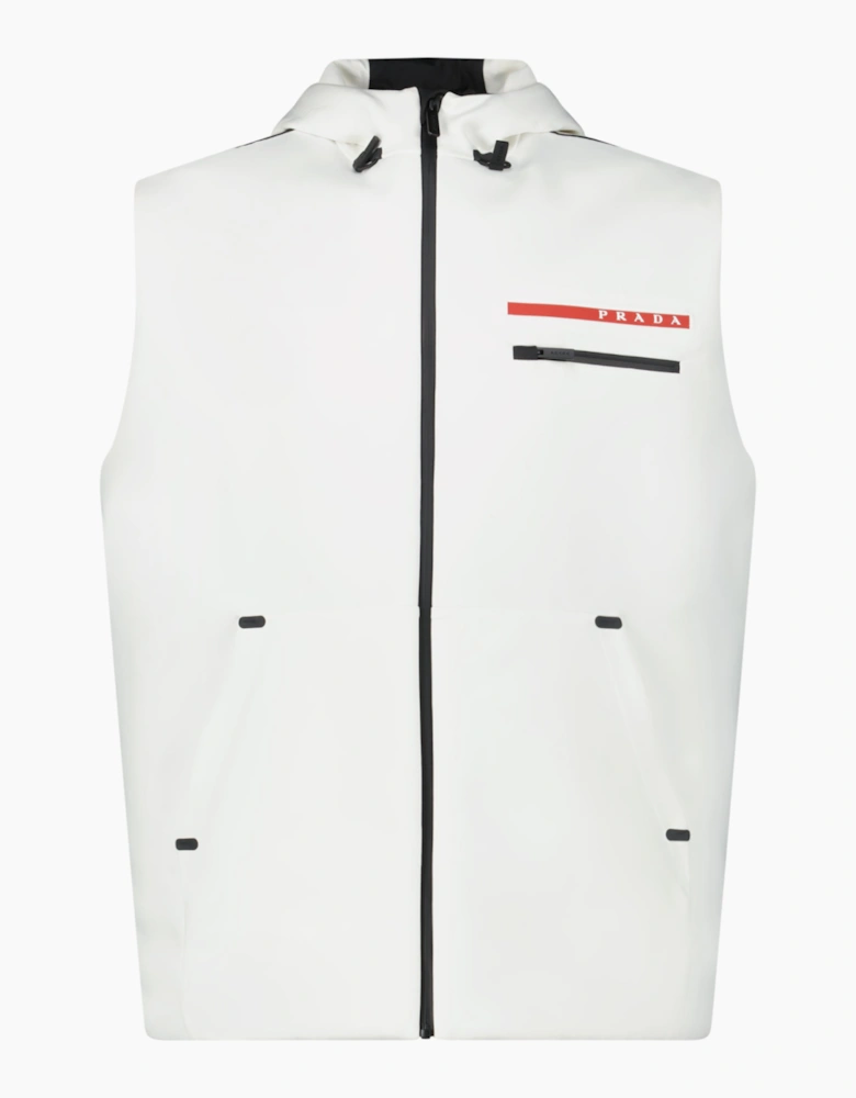 Prada Linea Rossa Technical Gilet White