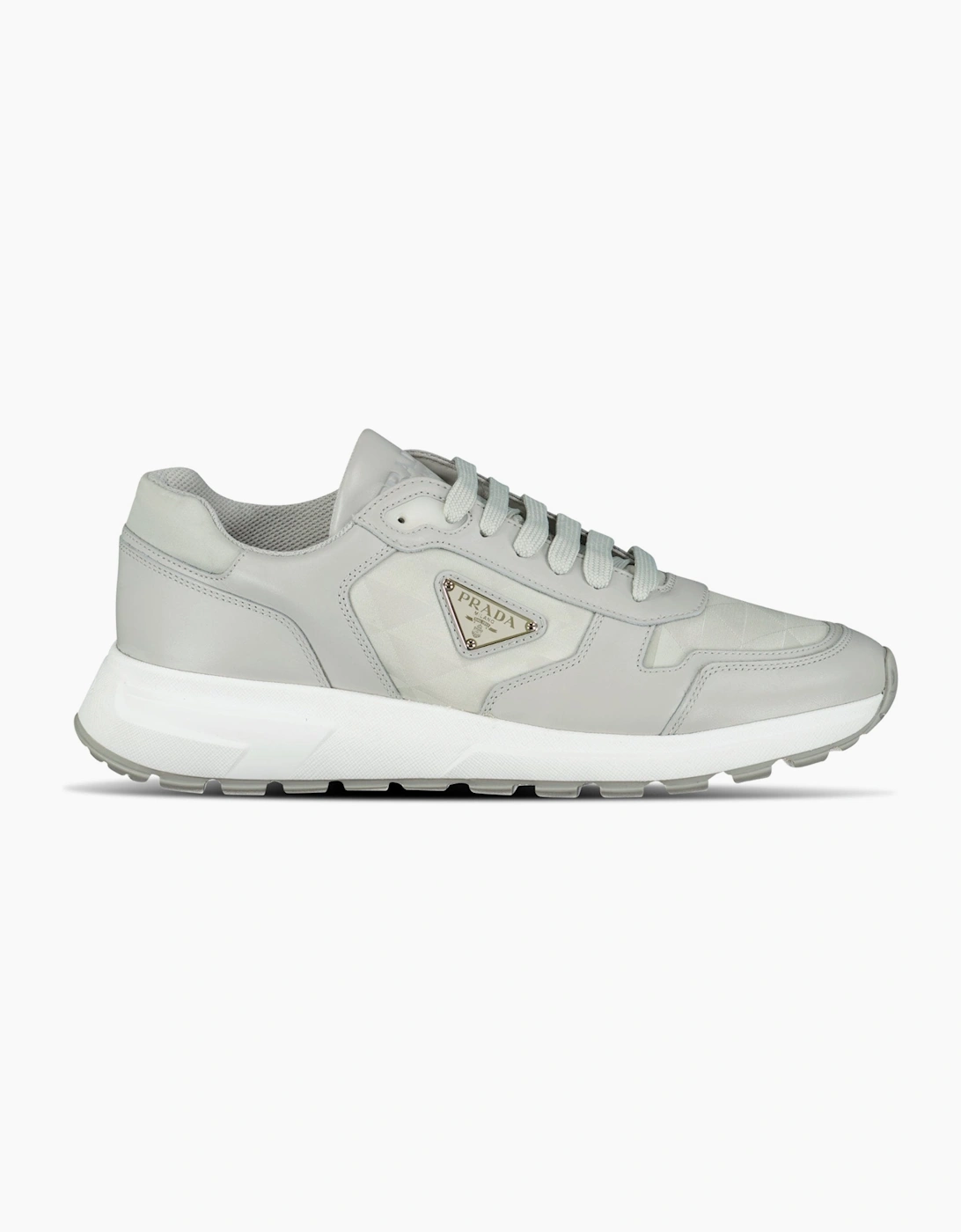 Prada Prax 01 Re-Nylon Leather Sneakers Grey, 5 of 4
