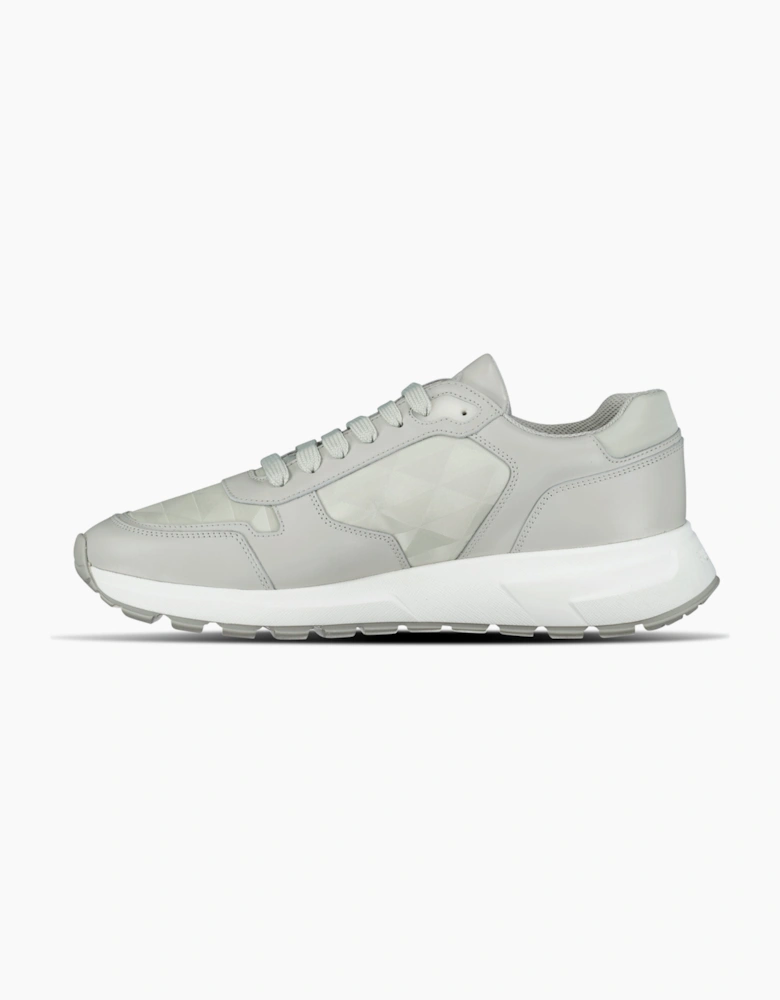 Prada Prax 01 Re-Nylon Leather Sneakers Grey