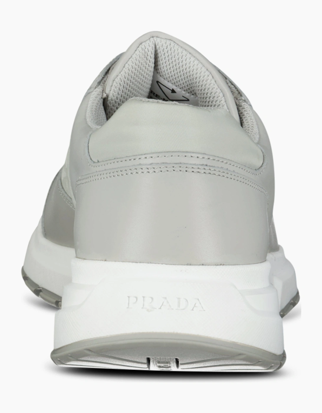 Prada Prax 01 Re-Nylon Leather Sneakers Grey
