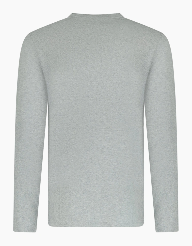 Burberry Long Sleeve Logo Print T-Shirt Grey