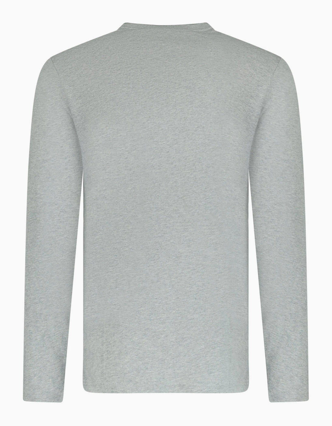 Burberry Long Sleeve Logo Print T-Shirt Grey