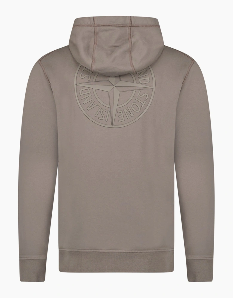 Stone Island Institutional Two Print Hoodie Grey