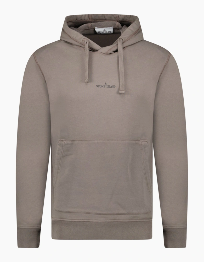 Stone Island Institutional Two Print Hoodie Grey