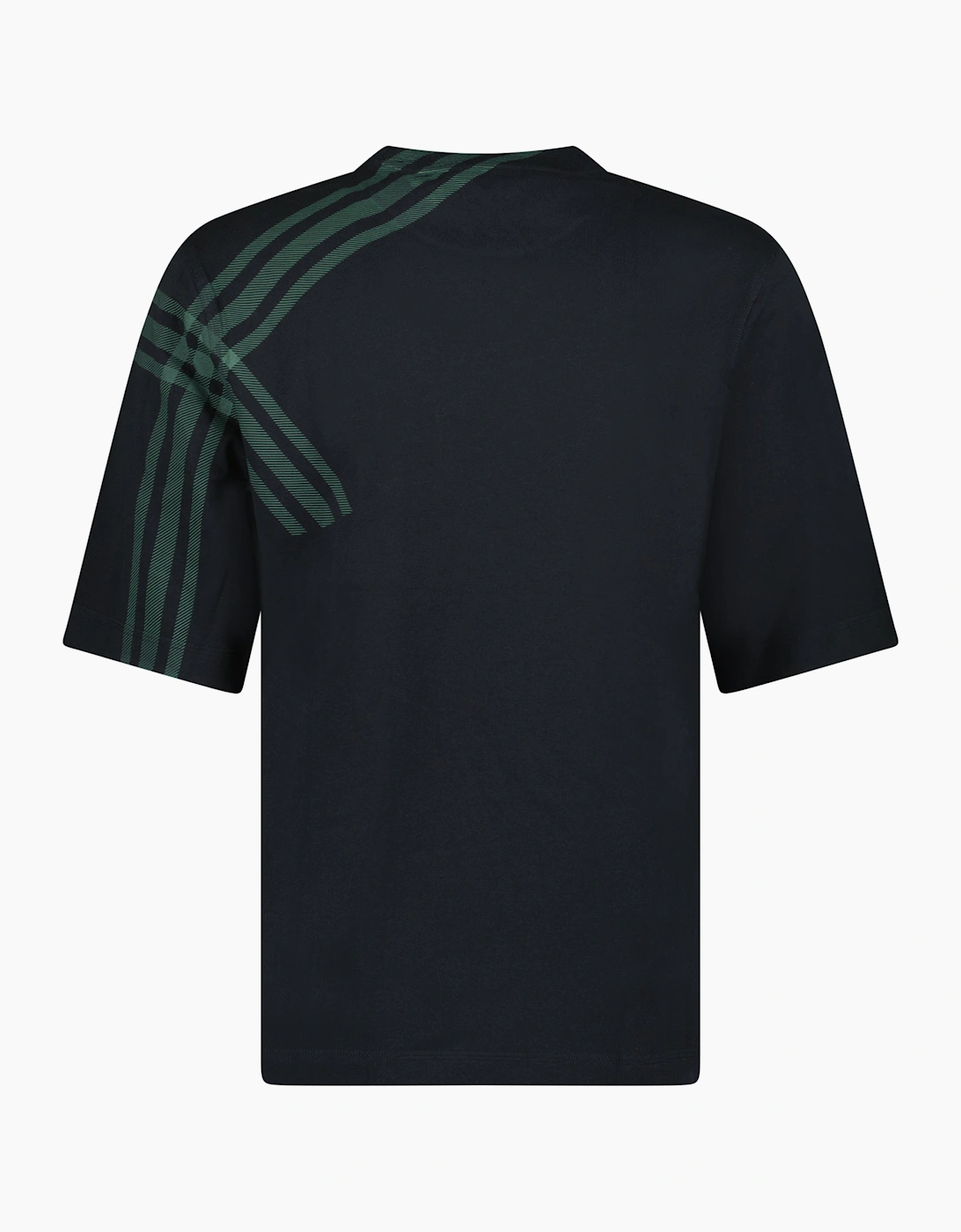 Burberry Check Pattern T-Shirt Black