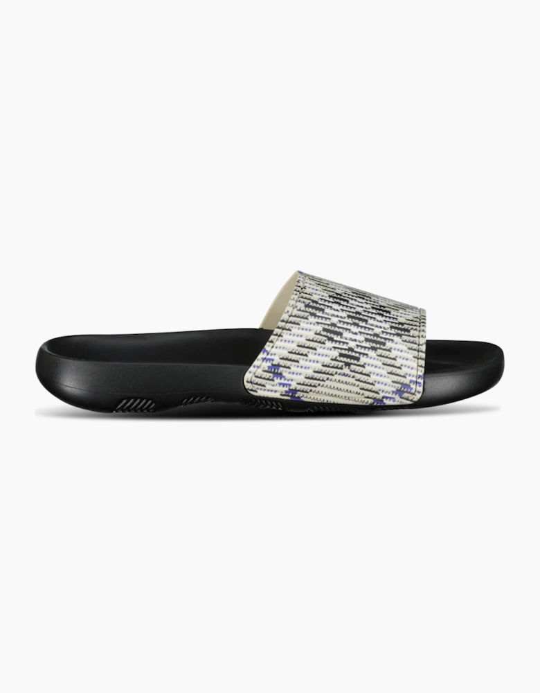 Burberry Dive Checked Sliders Lichen