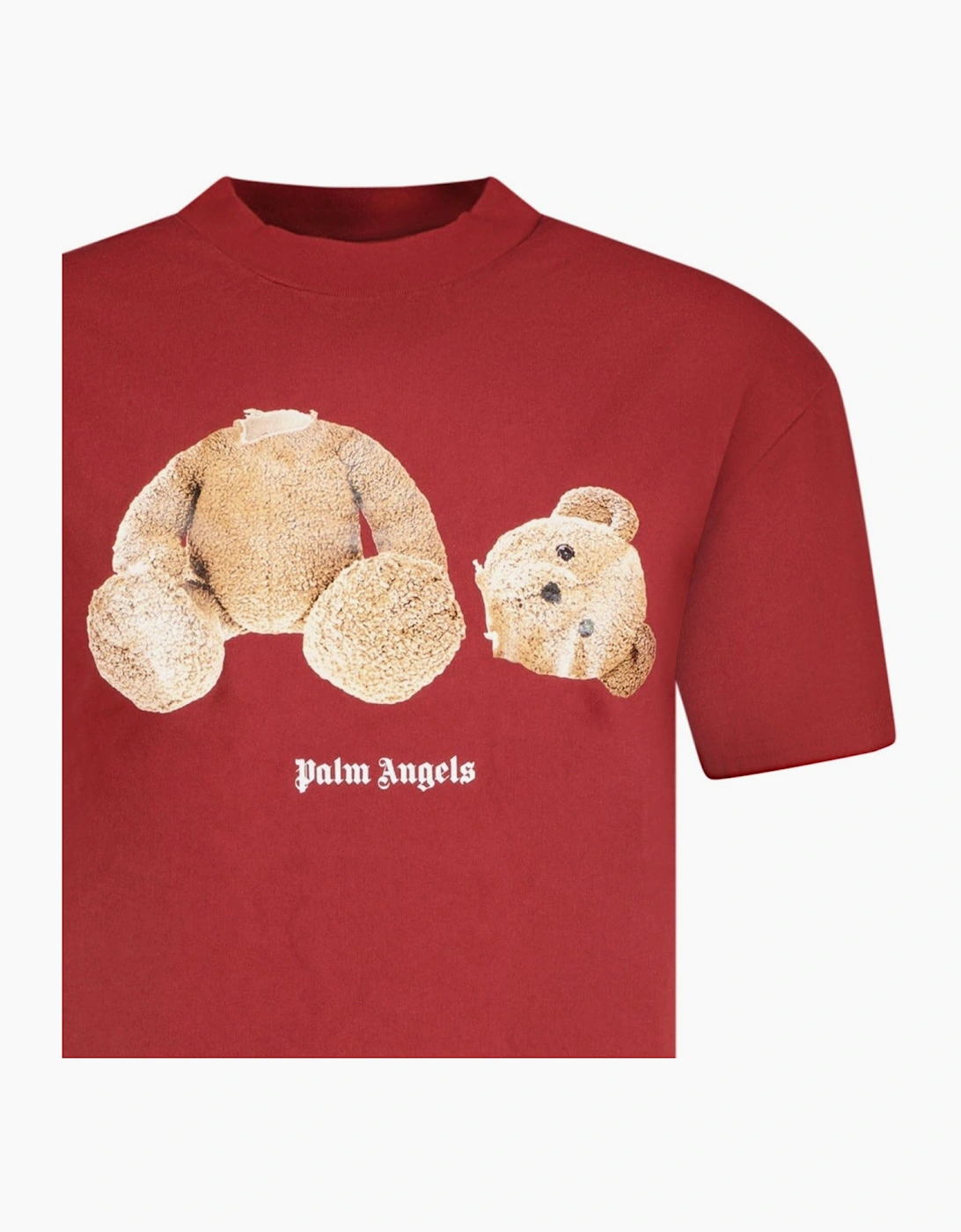Palm Angels Bear Print T-Shirt Red