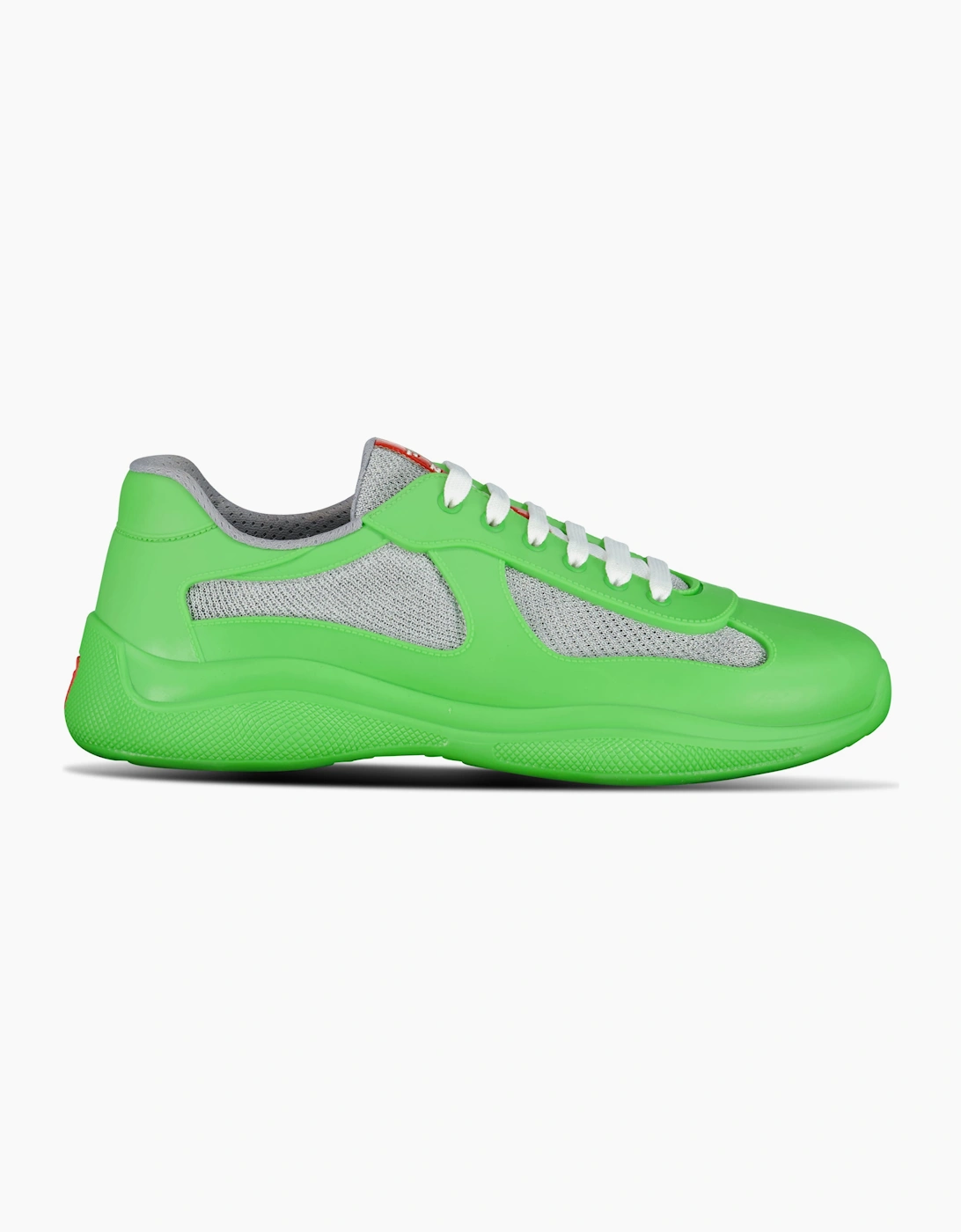 Prada Americas Cup Sneakers Soft Rubber Green & Grey Mesh, 3 of 2