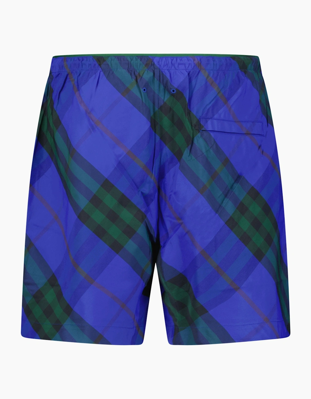 Burberry Check Swim Shorts Blue
