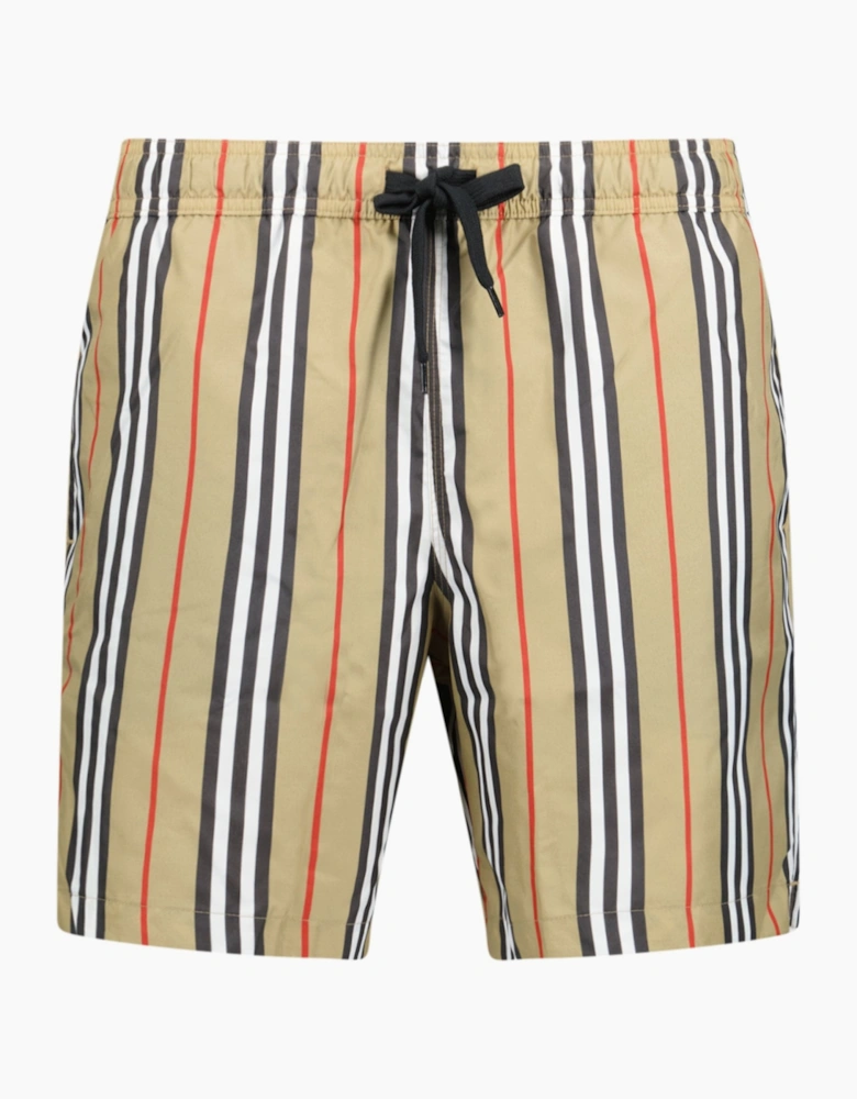 Burberry Striped Check Print Swim Shorts