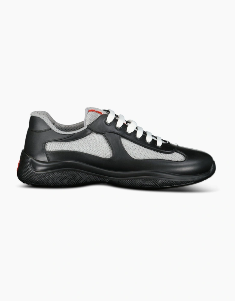 Prada Americas Cup Sneakers Soft Rubber Black & Grey Mesh