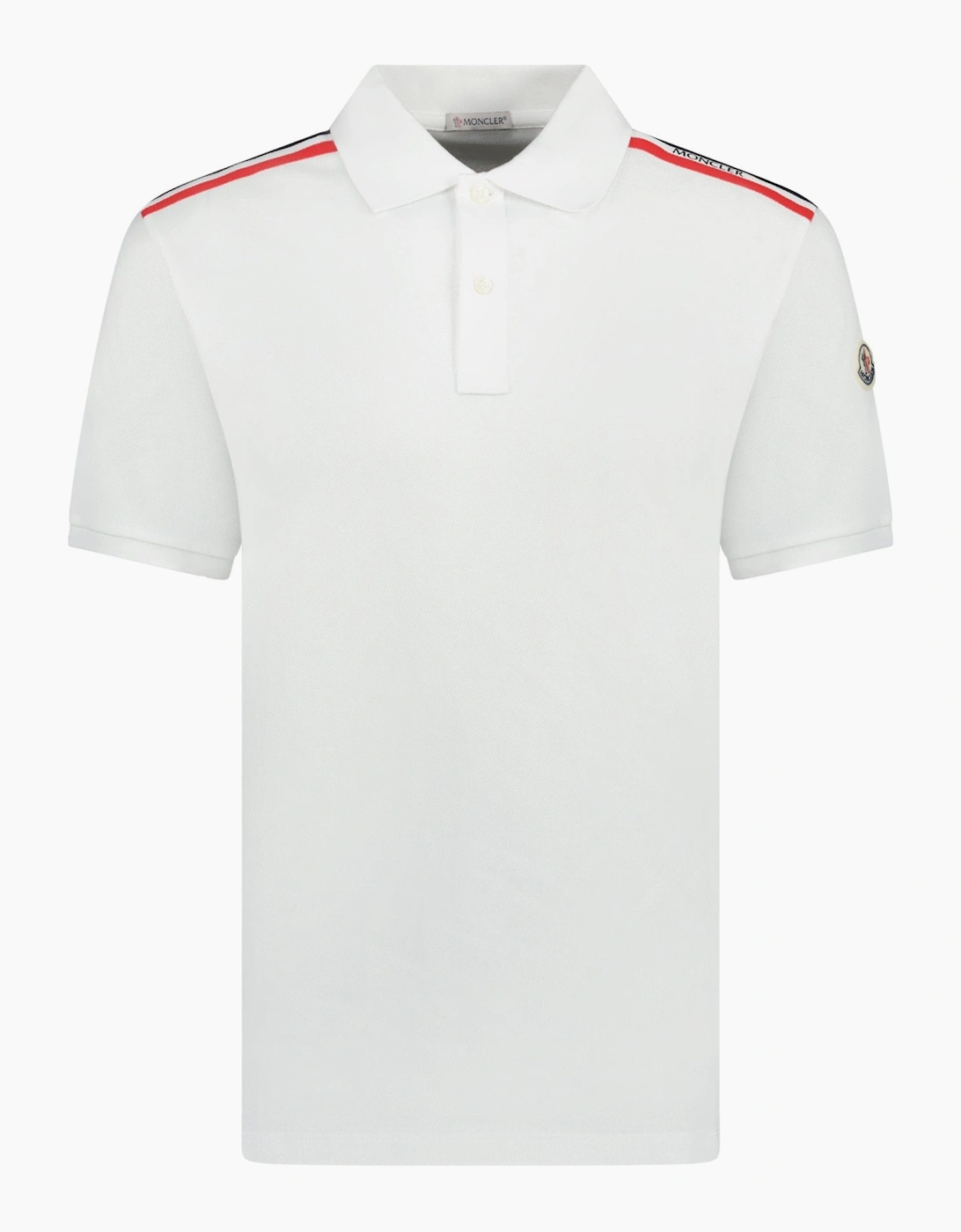 Moncler Shoulder Stripe Polo White, 4 of 3