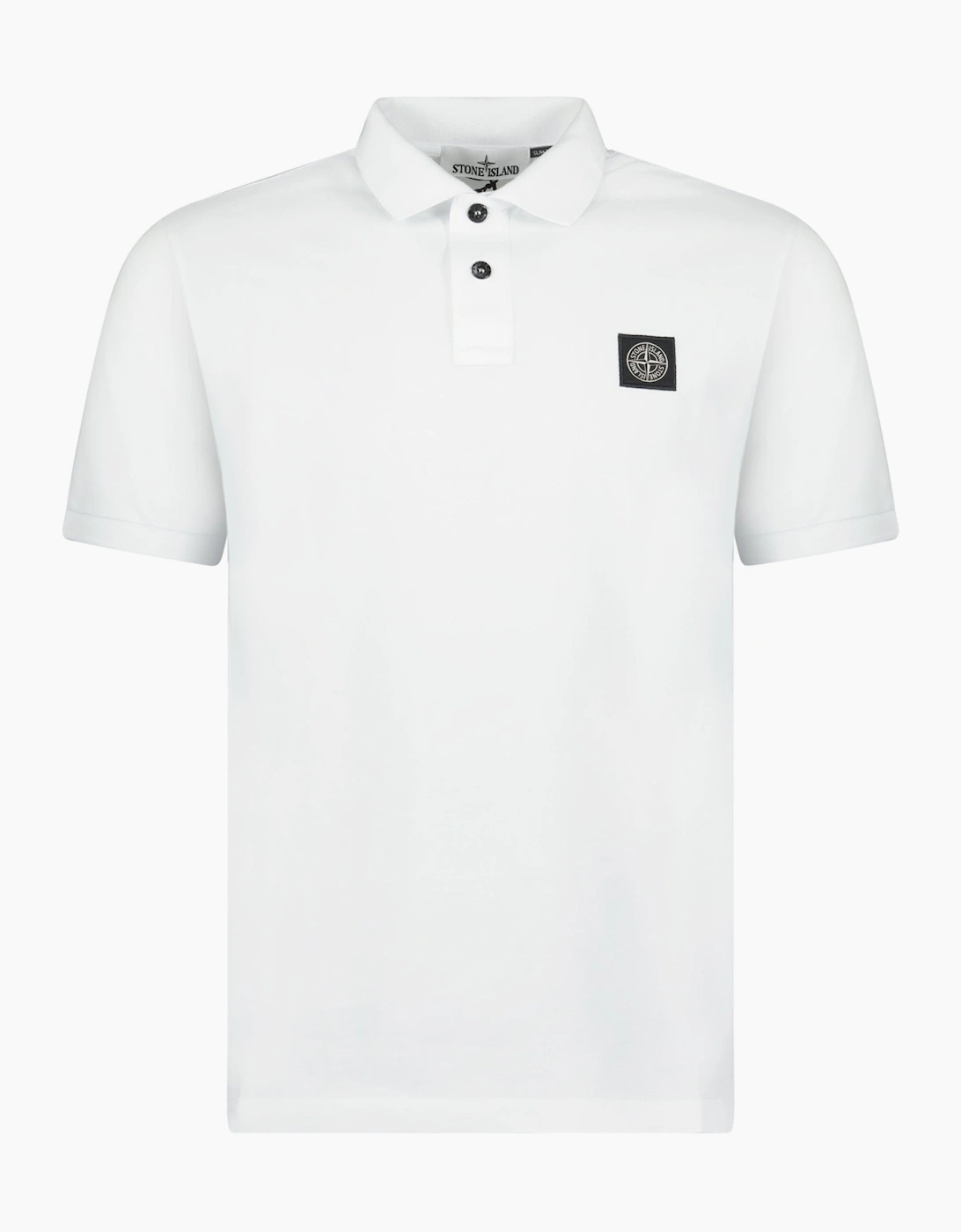 Stone Island Compass Logo Polo White