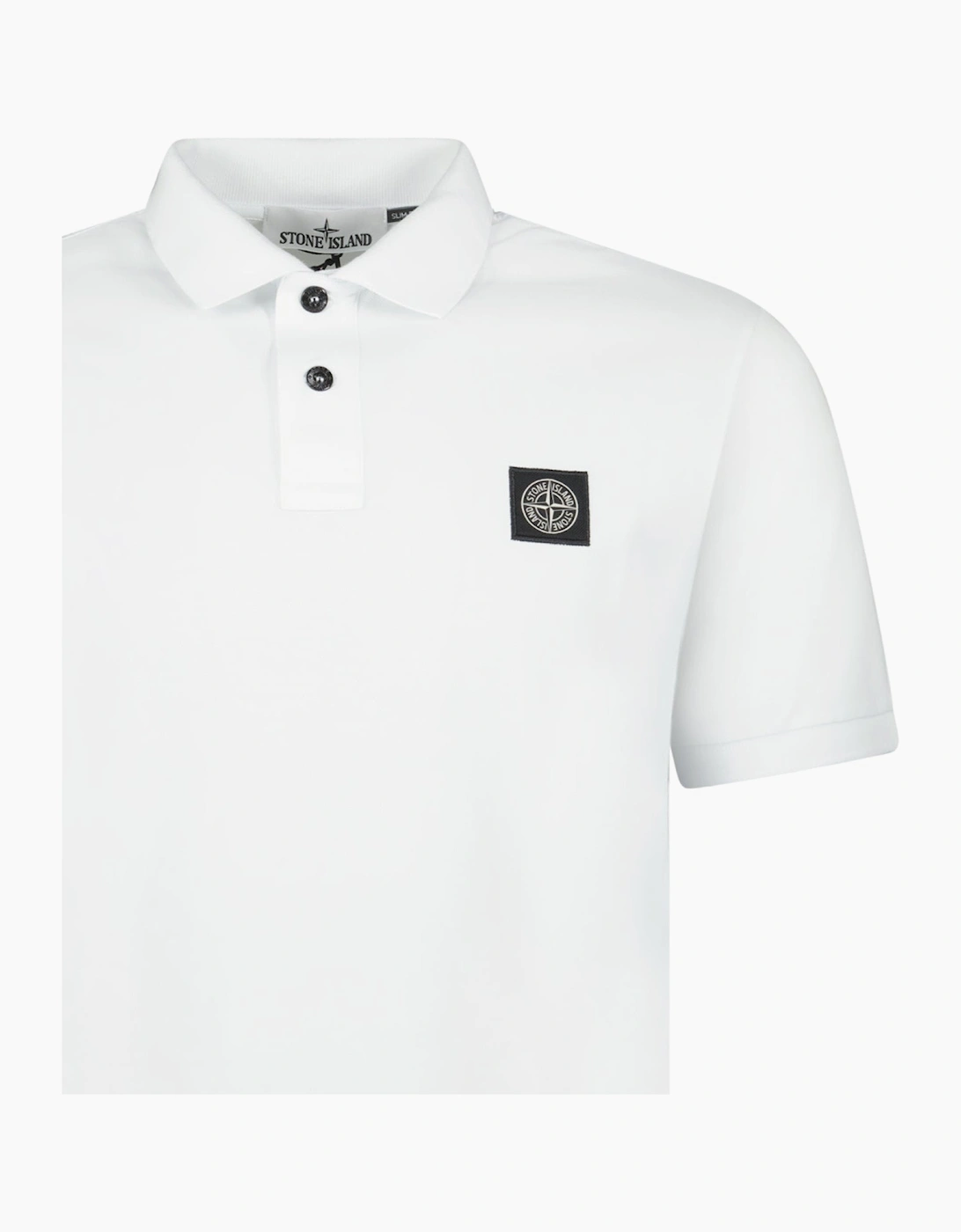 Stone Island Compass Logo Polo White