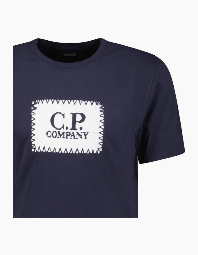 CP Company Stitch Print T-Shirt Navy